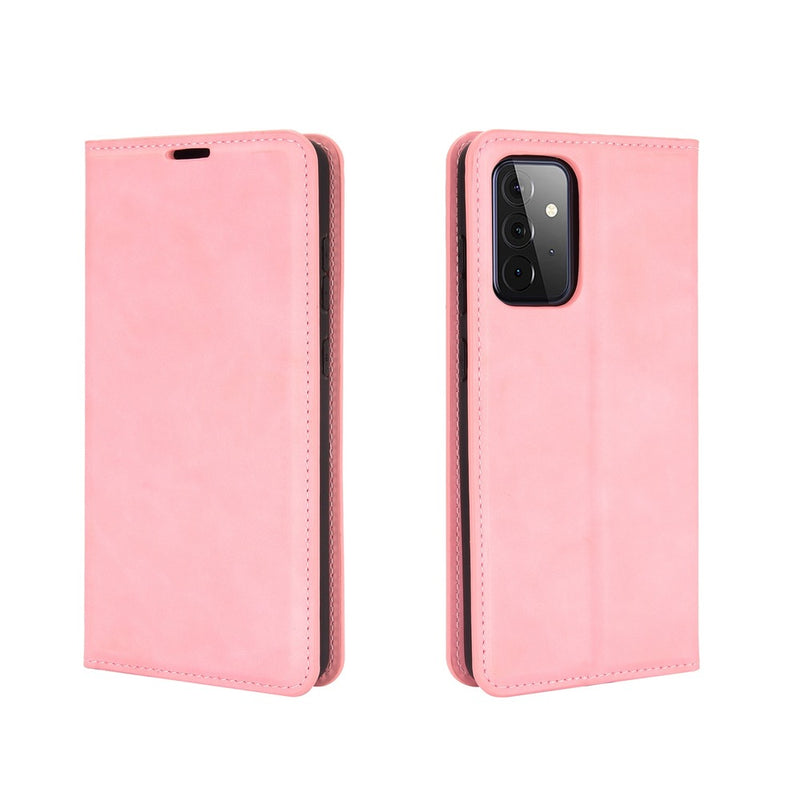 Funda Case para Samsung A72 Flip Cover Rosa Antishock