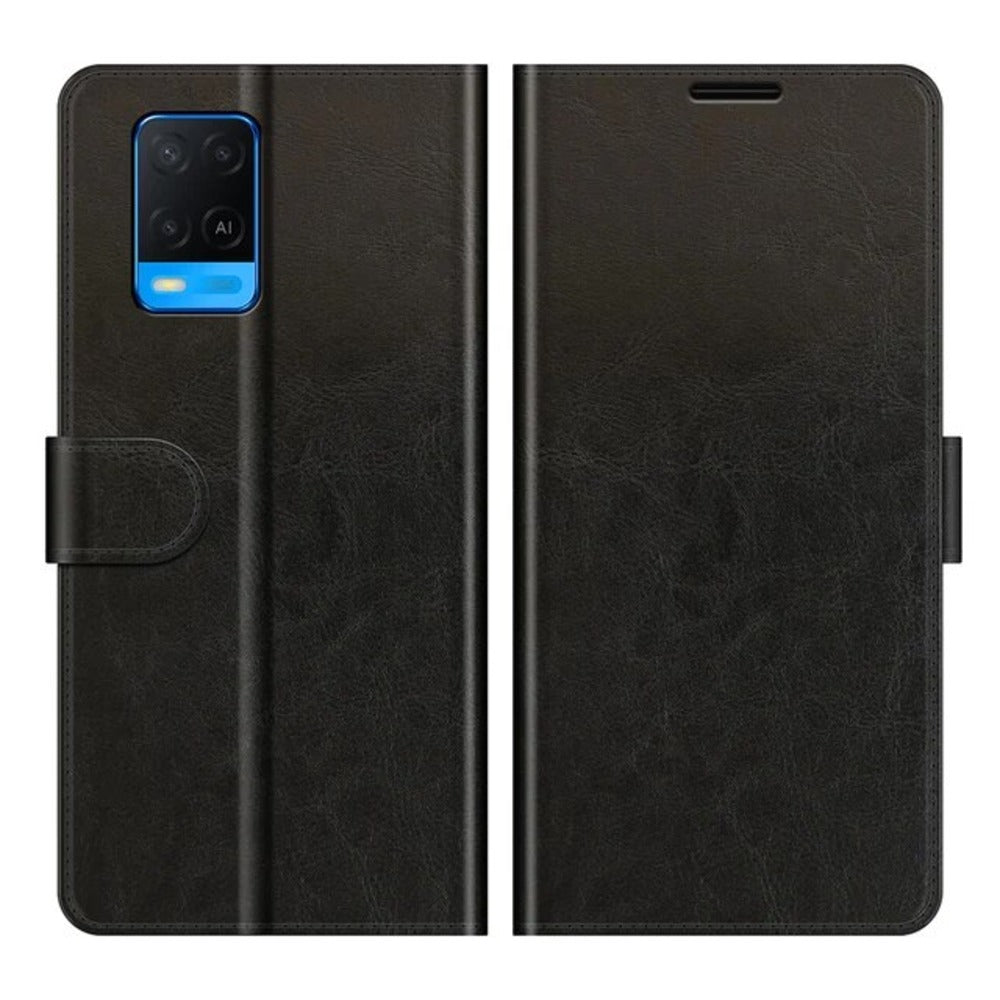 Funda Case para Oppo A54 Flip Cover Negro Antishock