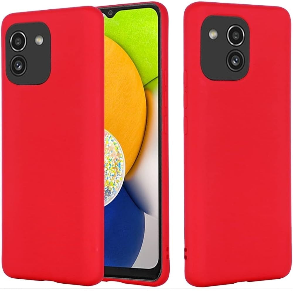 Funda de Samsung A03 Soft Feeling Antishock Rojo Resistente