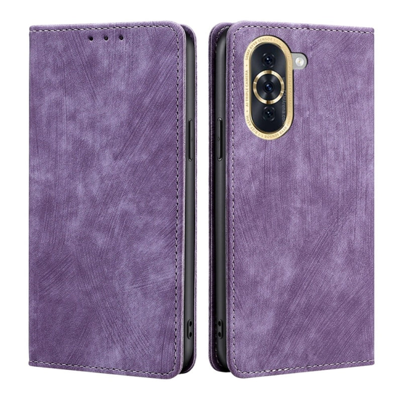 Funda Case para Huawei Nova 10  Flip Cover Lila Antishock